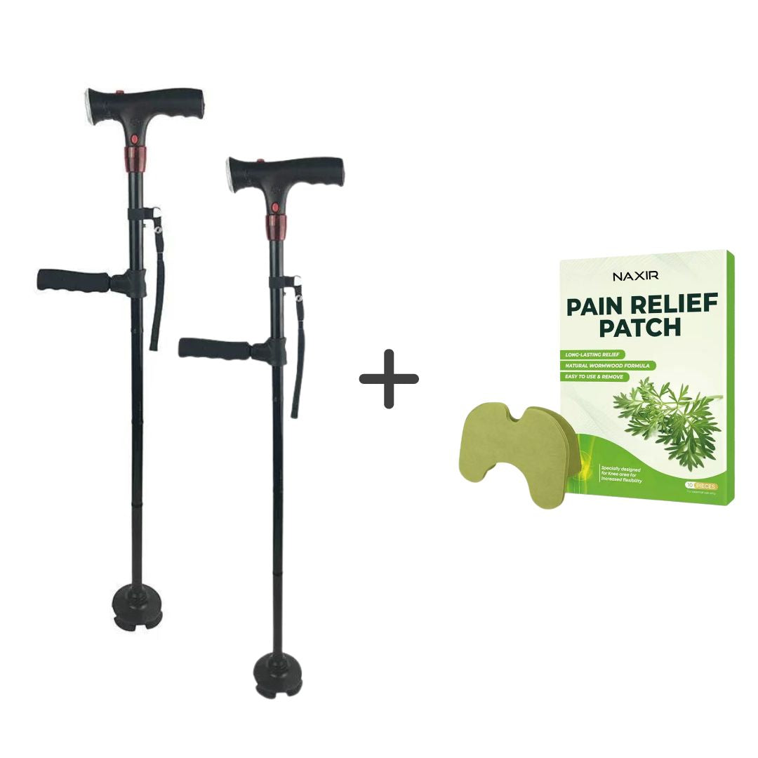 2x StandSecure Cane + Pain Patches Free Gift