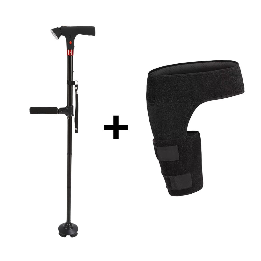 StandSecure Cane + Mobility Support Hip Brace